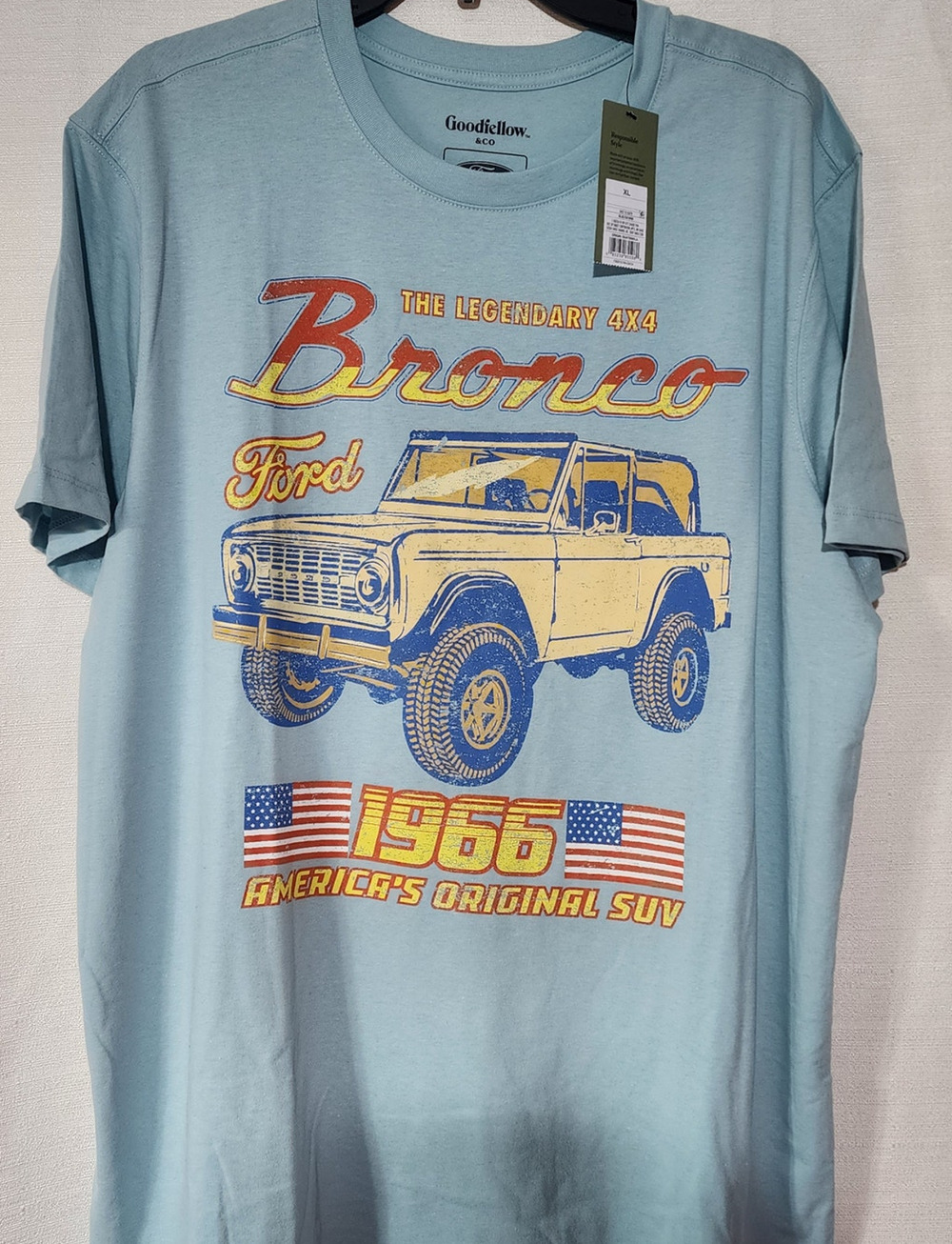 Ford bronco faded shirt men XL